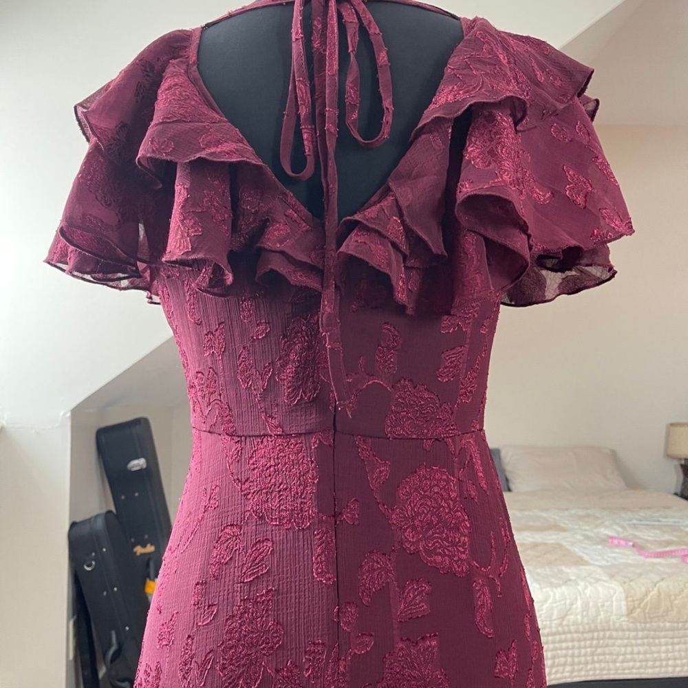Francesca's Collections Ruffle Maxi Dress - Picture 7 of 14